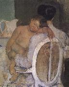 Mary Cassatt Mother holding the kid oil painting